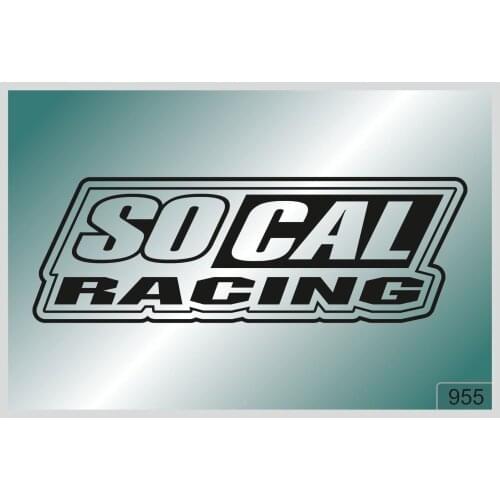 For SoCal Racing -2 pcs. stickers HIGH QUALITY DECALS different colors 955