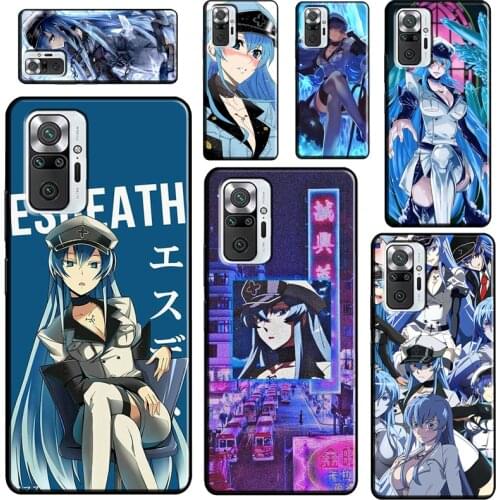 Esdeath Akame Ga Kill For Xiaomi Redmi Note 10 Pro Note 9 Pro 8T 9S Note 8 Pro Phone Case For Redmi 9 9C 9T 9A