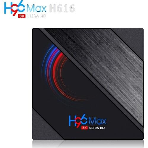 H96Max TV BOX OS Android 10.0 2.4G/5G Wifi Smart TV BOX Allwinner H616 CPU Quad Core Set Top Box Support 6k H.265 BT 4.0