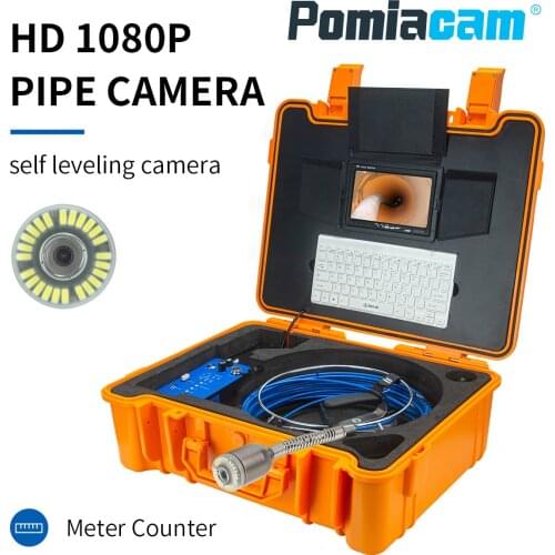 Auto self balancing Endoscope pipe camera CCTV camera pipe inspection camera Auto self balancing 50mm camera head self level