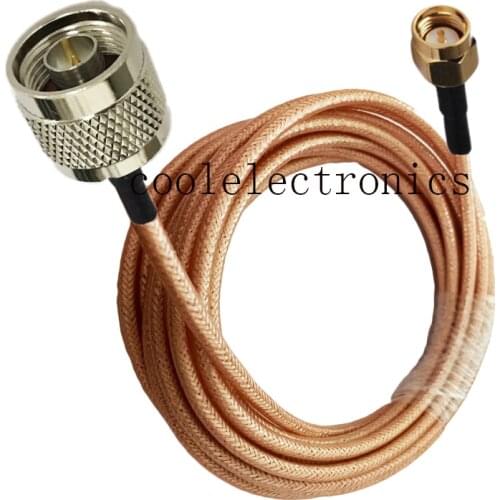 SMA Male to N Plug Male Connector RG400 Double Shielded Copper Braid RF Coaxial cable 50ohm 10/15/20/30/50CM 1/2/3/5/10M