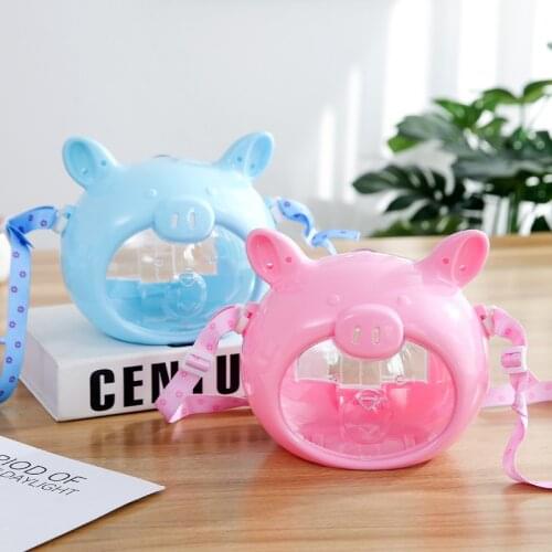 Hamster Takeaway Box Acrylic Pink Pig Crystal Takeaway Box Suitable For Hamster Gold Silk Bear Transparent Cross-body Can Be Use