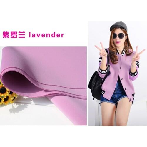 Lavender Spandex Fabric Knitted Fabric Interlayer Fabric Skirt Jacket Suits Outfit Baseball Jacket 60" Wide Sold BTY