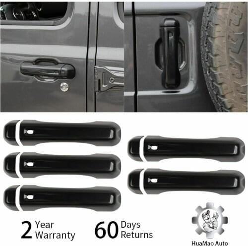 Door Handle Cover & Tailgate Door Handle Cover for Jeep Wrangler JL 4Door Black