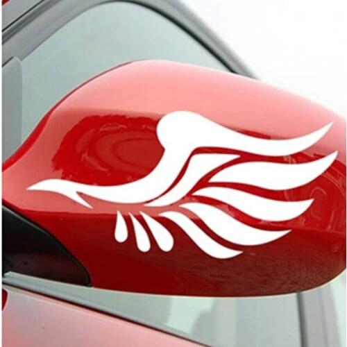 1PCS Wing Car Sticker Cartoon Funny Rearview Mirror Car Sticker Car Decoration Mirror Car Sticker