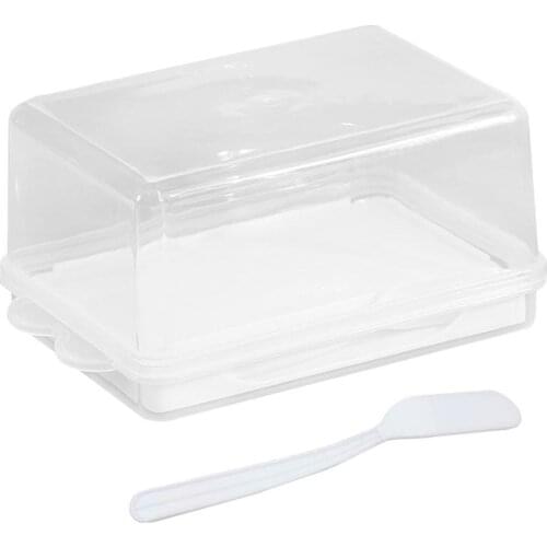 Food Container Butter Crisper Home Tableware Butter Storage Box With Lid Fresh-Keeping Box With Lid, Knife And Butter Box