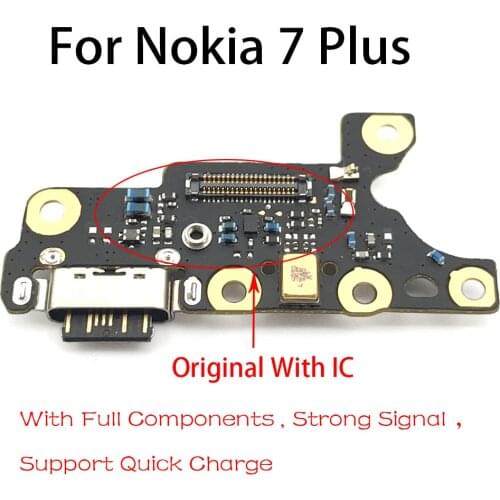 Type-C Charging Port Charger USB Jack Board For Nokia 7 plus 7+ TA-1049 1055 1062 Charging Port Board Module Replacement Pa