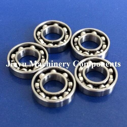 Free Shipping 5 PCS SR188 Open Type Bearings 1/4 x 1/2 x 1/8 Inch Stainless Steel Ball Bearings DDRI-814