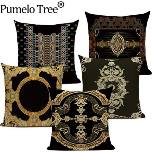 Retro Floral Cushion Cover Mandala Geometric Decorative Pillows for Sofa Pillow Case Bed Custom Cushion Covers Housse De Coussin