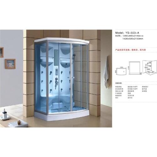 1420X920X2150mm Luxury Steam Shower Cabin Bathroom Shower Enclosure Multi-Functional Wet Sauna Room YS503A