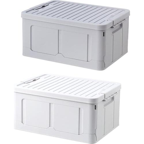 Folding Plastic Storage Crates Large Capacity Collapsible Container for Student Dormitory Toy Clothes Toy #CW