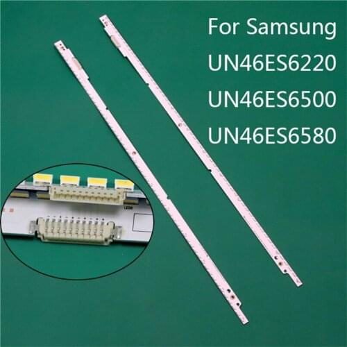 New LED TV Illumination Part Replacement For Samsung UN46ES6500 UN46ES6220 UN46ES6580 LED Bars Backlight Strip 2 Line Rulers