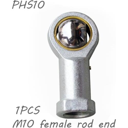 1Pcs PHS10 M10 Hole 10 Mm Metric Fish Eye Rod Ends Bearing Female Thread Ball Joint Right Left Hand With Grease Nipple