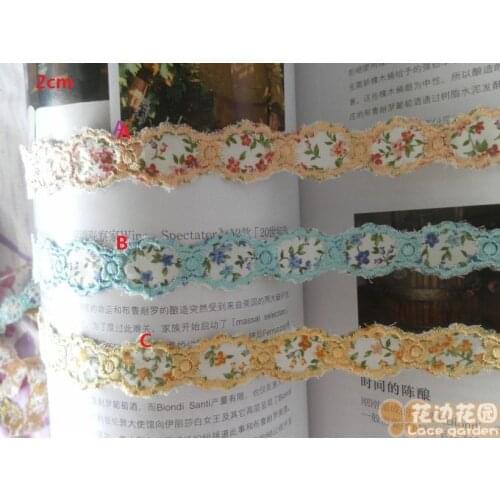 2cm flower shape cloth embroidery lace dress curtain clothing accessories of garment accessories