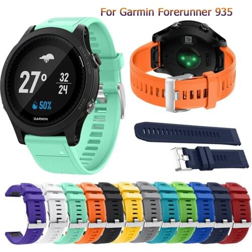 22mm Soft silicone WatchBand bracelet strap for Garmin Fenix 5 quick Easy fit wrist Strap For Garmin Forerunner 935 fashion band