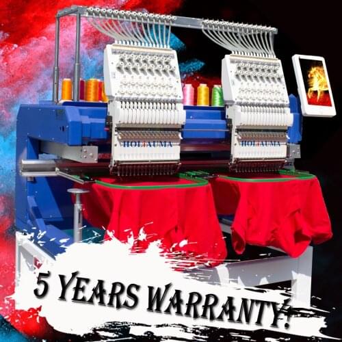 Hot sale double head 15 needle for t-shirt embroidery machine prices made in China