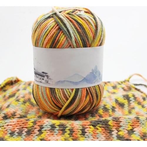 50g/Roll Knitting Crochet Yarn Soft Baby Milk Cotton Wool Yarn Hand Knitted Yarn DIY Craft Sweater Scarf Hat Knitting Supplies