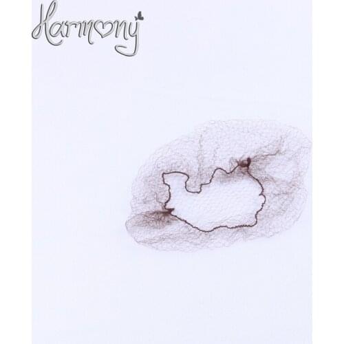 50pcs Sample Order three Colors Nylon Hairnets Black Brown blonde Color Invisible Soft Elastic Lines Hair Net