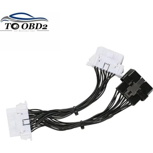 Car Diagnostic Connector OBD 2 High Quality OBD2 Extension Cable One 16Pin Male Port to Dual 16 Pin Female Port OBDII ODB2