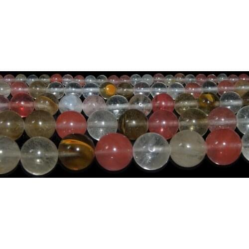 Wholesale Natural Watermelon Crystal Glass Beads 4 6 8 10 12 MM Pick Size For Jewelry Making DIY Bracelet Necklace Material