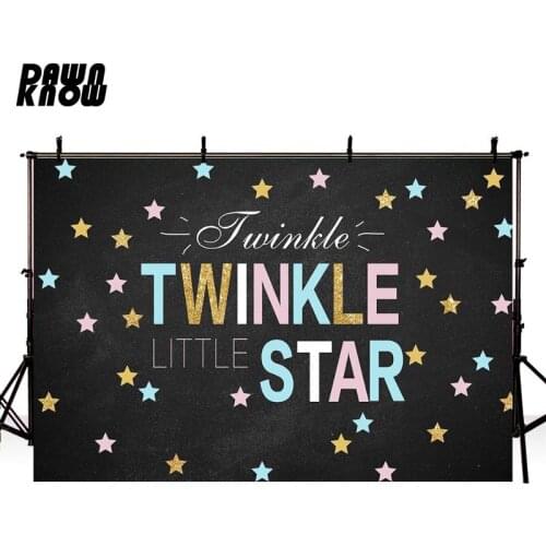 DAWNKNOW Twinkle Little Star Photography Background Newborn Photocall Photo Backdrop Baby Children Photo Shoot lv622