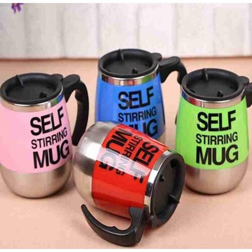 Double-layer Steel Automatic Stirring Coffee Cup Creative Electric Lazy Stirring Cup With Lid Gift Cup