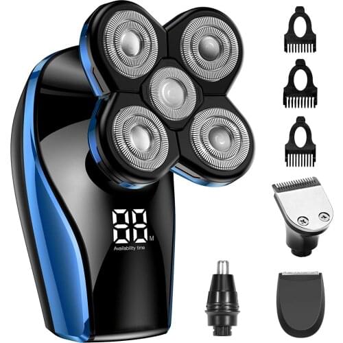 Head Shavers for Bald Men, Electric Shavers for Men with LED Display Faster-Charging 5D Floating Waterproof Electric Razors with