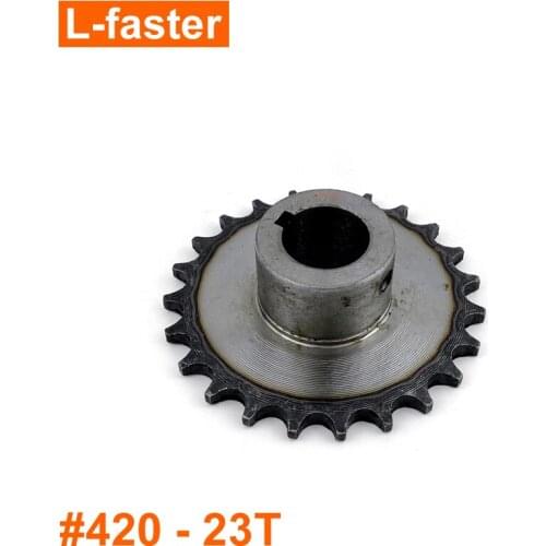 23 Teeth Fixed Sprocket Wheel A Part For Converting 4-wheel Bicycle To Electric Compatible With #420 Chain And 24mm Axle