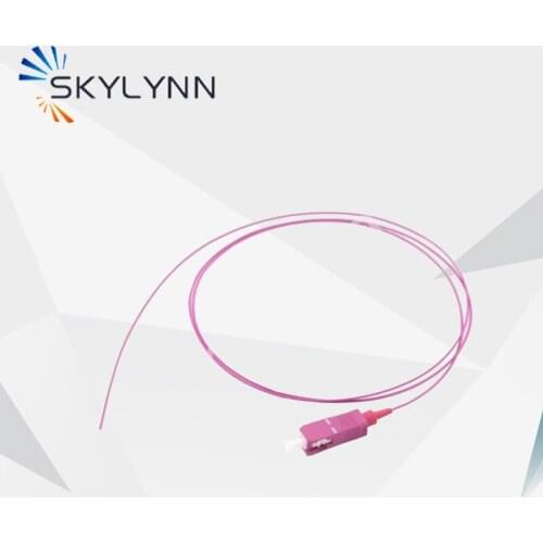 Hot Sale Skylynn Pigtail, 50 pcs Pigtails Violet SC/UPC OM4 Pigtails OD 0.9mm LSZH Jacket 1.5 Meter