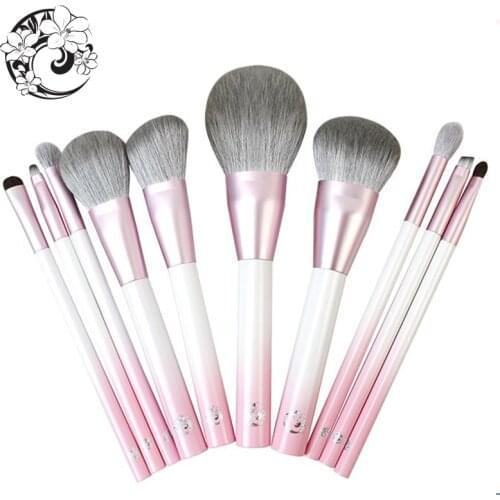 ENERGY Brand Goat Hair Flat Powder Brush Makeup Brushes Make Up Brush Brochas Maquillaje Pinceaux Maquillage Pincel yzz