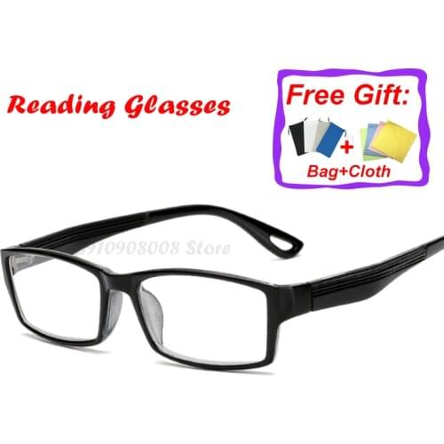 Fashion Unbreakable Reading Glasses Women Men Resin Glasses Transparent Spectacles Vintage Round Reading-glasses