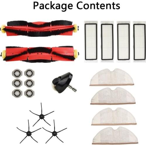 20Pcs Vacuum Cleaner Accessories Set Filters Mop Cloths For Xiaomi Roborock S6 S60 S65 S5 MAX T6 Detachable Roller Brushes