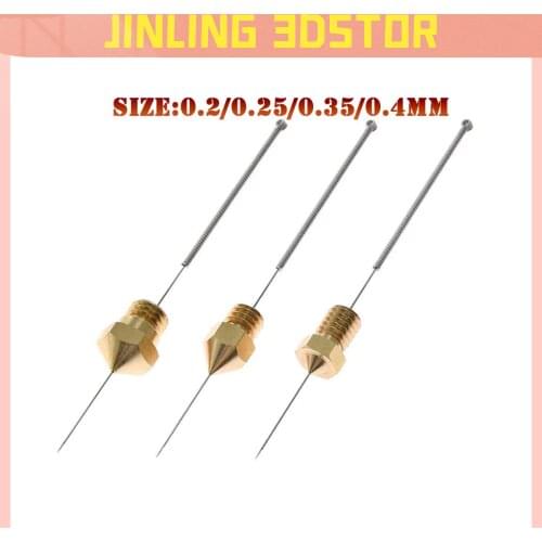 10pcs 3D Printer stainless steel nozzle cleaning needle drill bit 0.4mm accessories reprap ultimake for CR10 Ender 3 Ender 5 pro