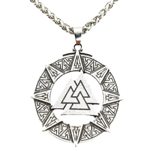 Nostalgia Viking Valknut Norway Pagan Amulet Scandinavian Odin Symbol Vikings Pendants Necklaces