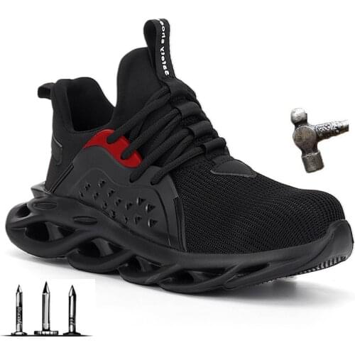 2020 New Work Safety Boots Steel Toe Cap Men Safety Shoes Work Sneakers Women Boots Breathable Outdoor Shoes Plus Size 36-48