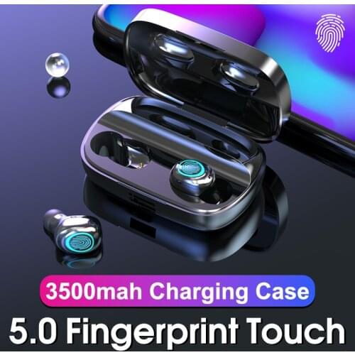 New airdots TWS Fingerprint Touch Bluetooth Earphones, HD Stereo Wireless Earbuds,Noise Cancelling Gaming Headset