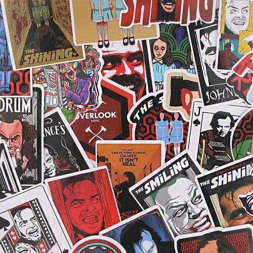 20Set BH1043 Blinghero 32pcs/set Horror Sticker For Snowboard Laptop Luggage Fridge Car Decal Home Decor Stickers