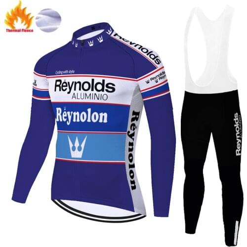 Retro Reynolds Winter Thermal Fleece Maillot Camisa Cyclisme Homme Invierno Ropa De Ciclismo Para Hombre Tricota Ciclismo Hombre