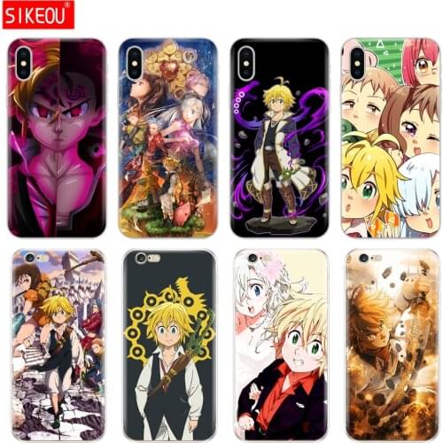 Silicone Cover Phone Case For Iphone 6 X 8 7 6s 5 5s SE 2020 Plus 10 XR XS 11 Pro Max Case Nanatsu no Taizai 7 Seven Deadly Sin