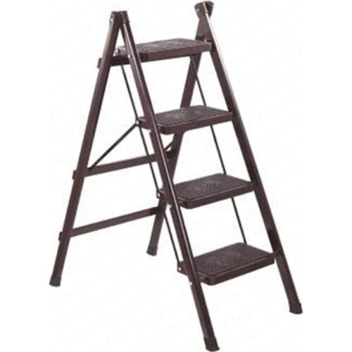 Folding Step Ladder Stool Three-step Thickened Iron Pipe Indoor Ladder Three-step Ladder Kitchen Ladder