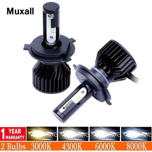 Super Bright MINI LED Car Headlight bulbs H3 H11 HIR2 H7 H4 9005 H1 9006 HB3 HB4 H1 H3 80W 12000LM 6000k 8000k Fog light 12v