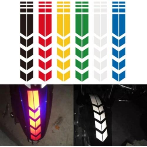 Arrow Motorcycle Reflective Sticker Car Sticker Tape Safety Caution Warning Reflective Adhesive For Truck Motorcycle Bicycle Car