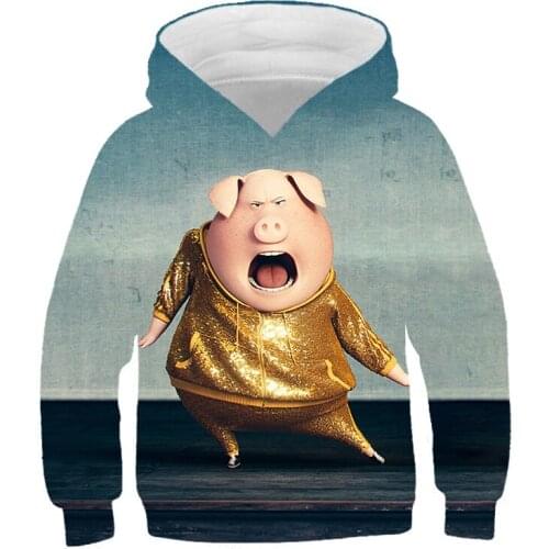 Hoodie Childrens Spring Autumn 2021 Boys Girls Hoodie New Printing Funny Cartoon Slim Fashion All-Match Long Sleeve Hoodie