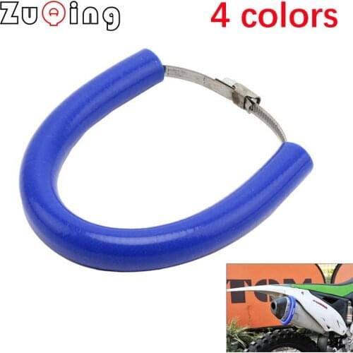 Universal Motorcycle Exhaust Pipe Drop Protection Ring Muffler Protection Rubberfor CR CRF XR SL CRM 80 85 125 150 230 250
