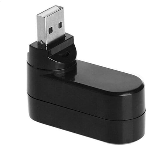 Rotatable High Speed 3 Ports USB HUB 2.0 USB Splitter Adapter For PC Notebook Tablet Computer Laptop Rotated 180 Degrees High