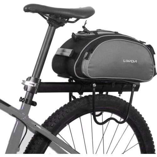 Lixada Bike Bag 13L Multifunctional Bicycle Rear Seat Bag Outdoor Trunk Bag Handbag Rear Bike Panniers Mountain ciclismo