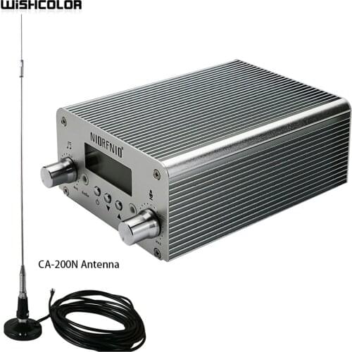 Wishcolor New NIO-T15B 15W FM Transmitter Kit Bluetooth PC Control U Disk HiFi Stereo With CA-200N Antenna