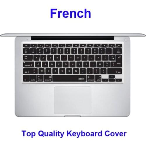 XSKN French Silicone Keyboard cover skin protector for Apple MacBook Pro 13.3" 15"