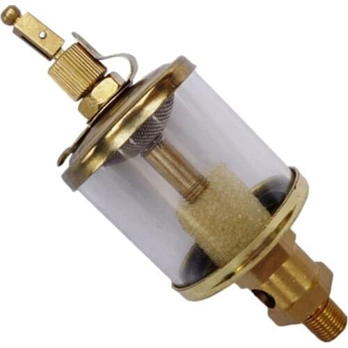 1/4" BSP Male x 2" Outer Diameter Brass Sight Gravity Drip Feed Oiler Lubricator Oil Cup For Hit Miss Engine
