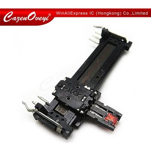 1pcs/lot 4.5cm balanced mixer fader with lamp potentiometer W100KX2 handle 10MM with the midpoint In Stock